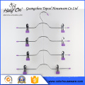 Hard Drawing purple clip Wire Hanger , Top Quality Iron Wire Hangers